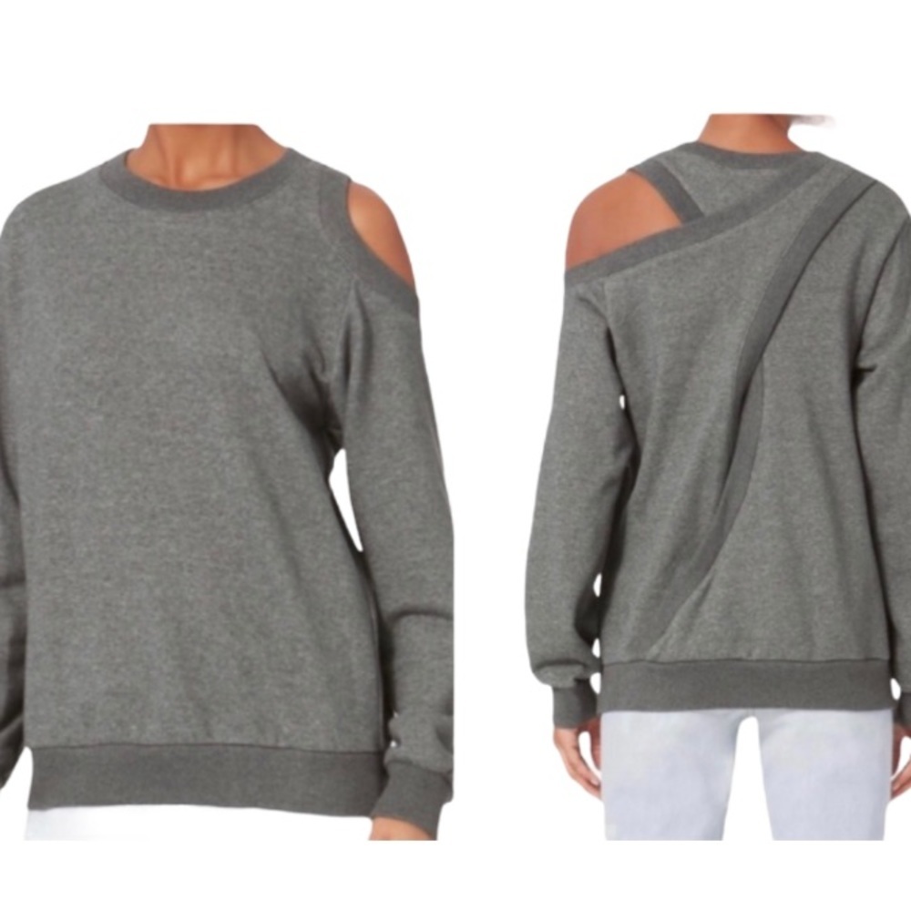 A.L.C. Cold shoulder open back sweatshirt